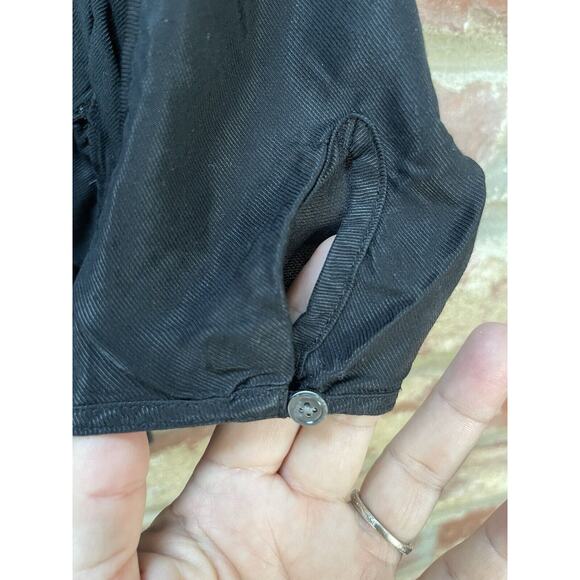 Wilfred Aritzia Black Rayon Blouse‎ Tunic Women XS Long Sleeve Minimalist V Neck - Picture 4 of 10